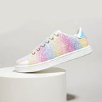Funkelnde Schnür-Fashion-Damen-Sneaker - Xenia R&B