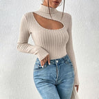 R&B | Hoher Hals Rollkragenpullover