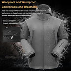 Herren multifunktionale Jacke mit Fleece-Innenfutter und Reißverschluss – R&B