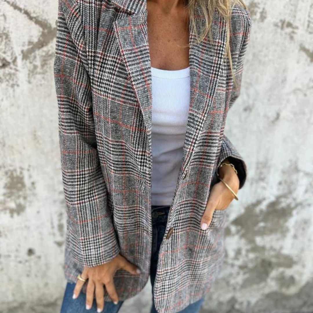 R&B | Karierter Blazer Im Übergroße Look