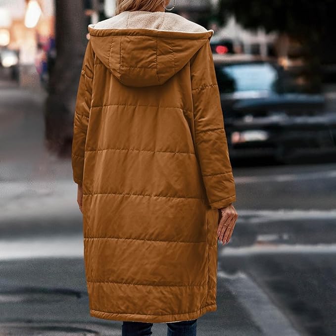 R&B | Jack für Damen - halblanges Jacke mit Kapuze