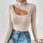 R&B | Hoher Hals Rollkragenpullover