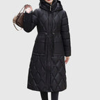 R&B | Damen gepolsterte Kapuzen Winterjacke