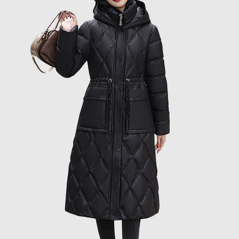 R&B | Damen gepolsterte Kapuzen Winterjacke