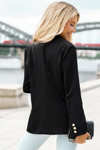 R&B | Doppelreiher-Reverskragen Langarm Blazer
