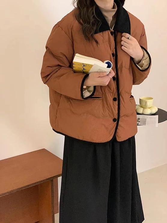 R&B | Steppjacke mit Kragen und Knopfleiste