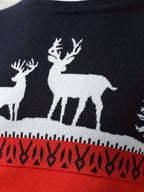 R&B | Weihnachtsstrickjacke mit Rentiermotiv Baumwolle Festlich