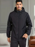 R&B | Herren Stilvolle Kapuzen-Windjacke - Wasserdichtes Design