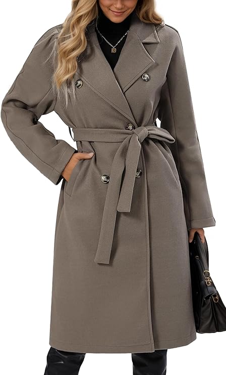 R&B | Klassischer Damen Trenchcoat Mit Doppelknopfverschluss