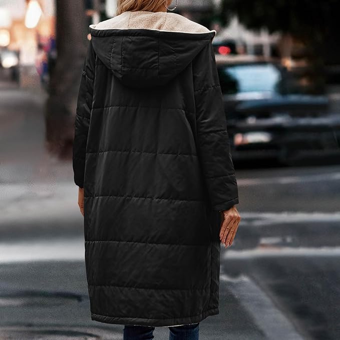 R&B | Jack für Damen - halblanges Jacke mit Kapuze