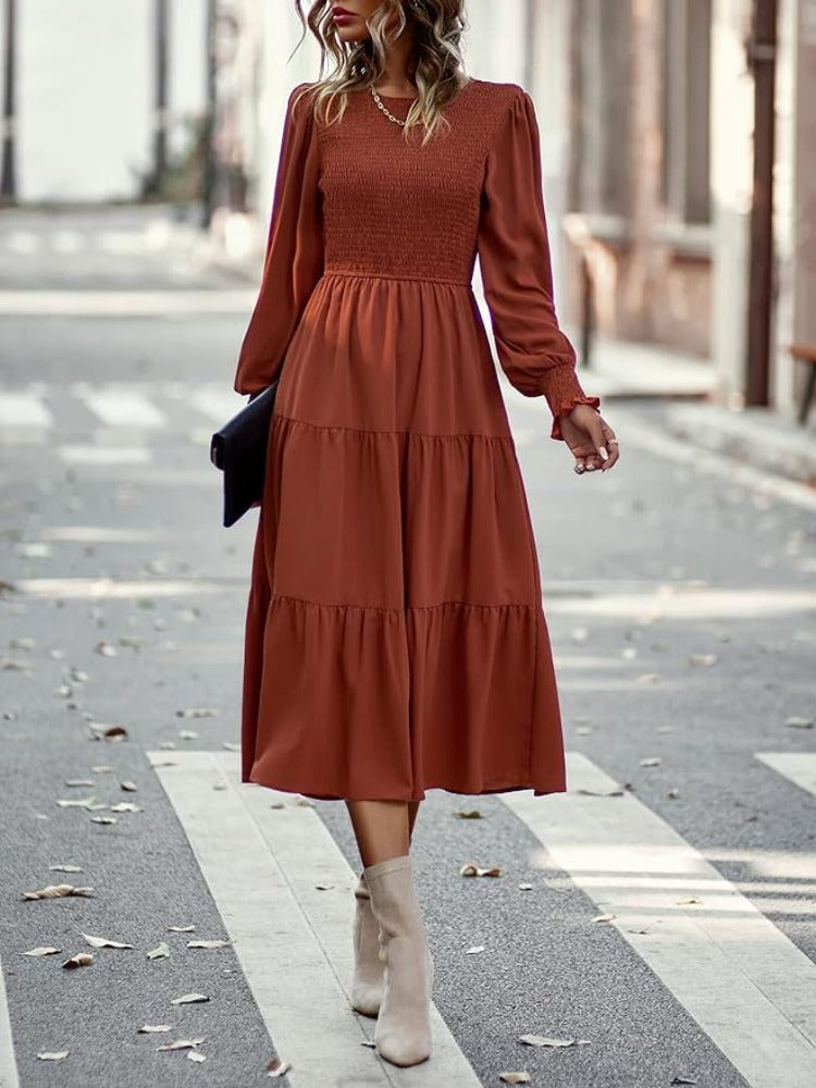 R&B | Midi-Kleid mit Langen Ärmeln und Dinnerjackets