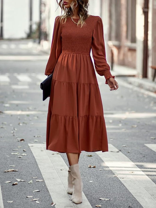 R&B | Midi-Kleid mit Langen Ärmeln und Dinnerjackets