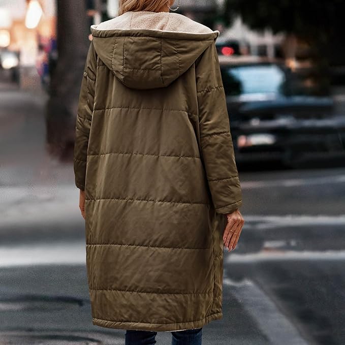 R&B | Jack für Damen - halblanges Jacke mit Kapuze