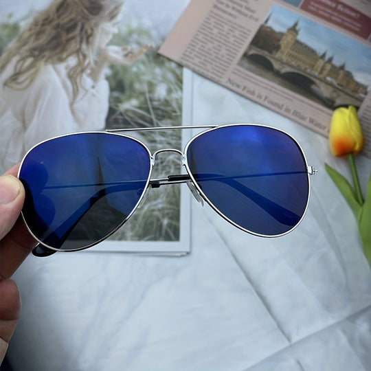 R&B | Klassische Aviator-Sonnenbrille mit Goldenem Rahmen für Damen