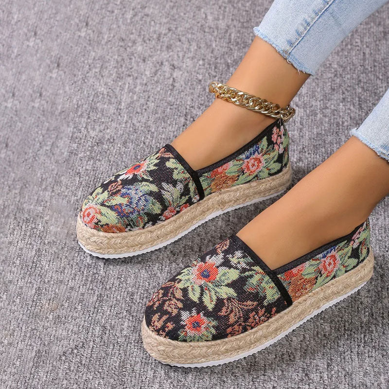 Vintage Plattform Slip-On Schuhe R&B