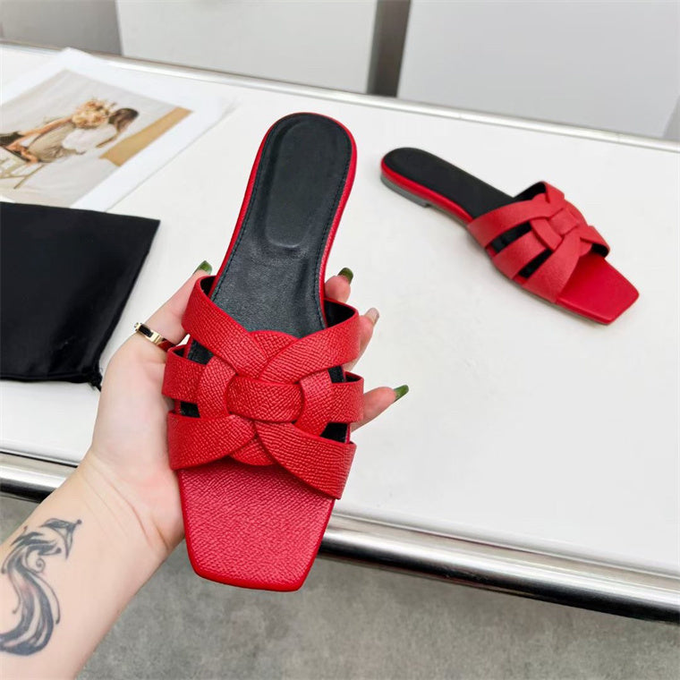 R&B | Damenmode Einfache Kreuz Mittel-Hoch Schuhe