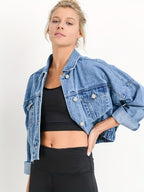 R&B | Jeansjacke mit Reverskragen für Den Herbst