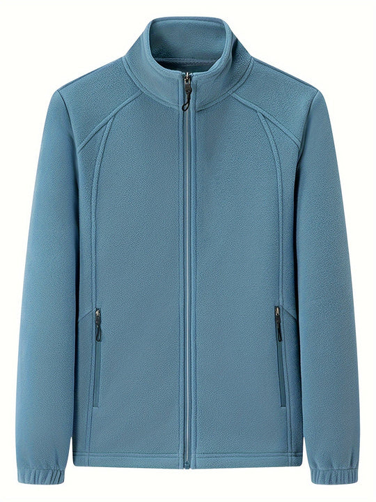 R&B | Außenjacke Aus Fleece mit Stehkragen und Langen Ärmeln