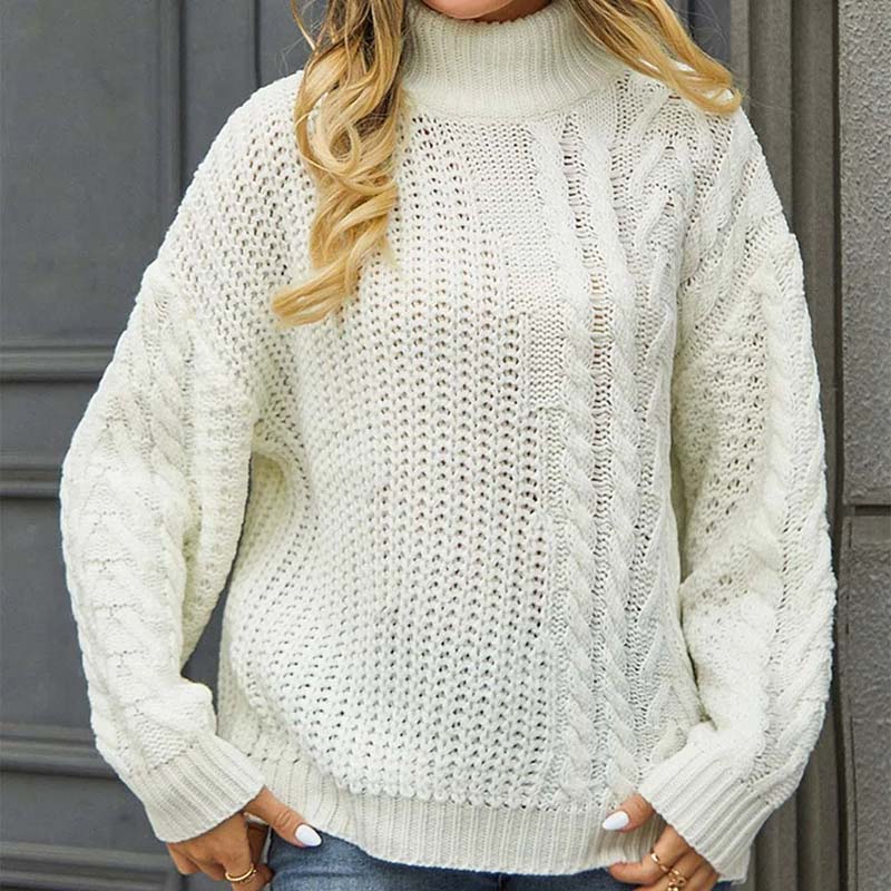 R&B | Zopfmuster Strickpullover im Klassischen Design