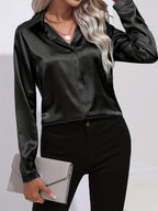 R&B | Damen Elegante Satinbluse