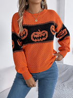 R&B | Strickpullover mit Kürbis-Motiv