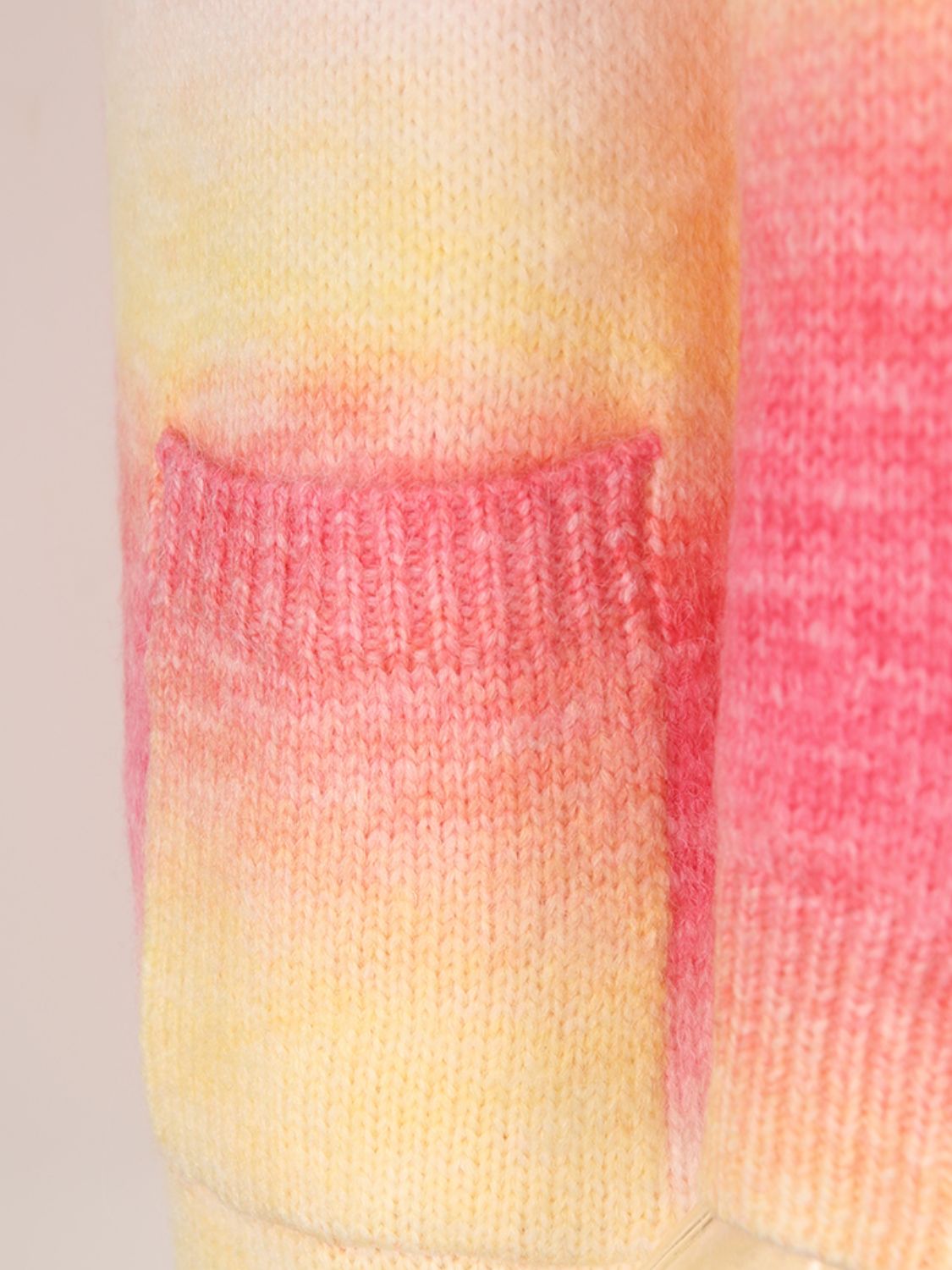 R&B | Engel Flügel Vollgröße Gefütterte Offene Vorderansicht Gradient Cardigan