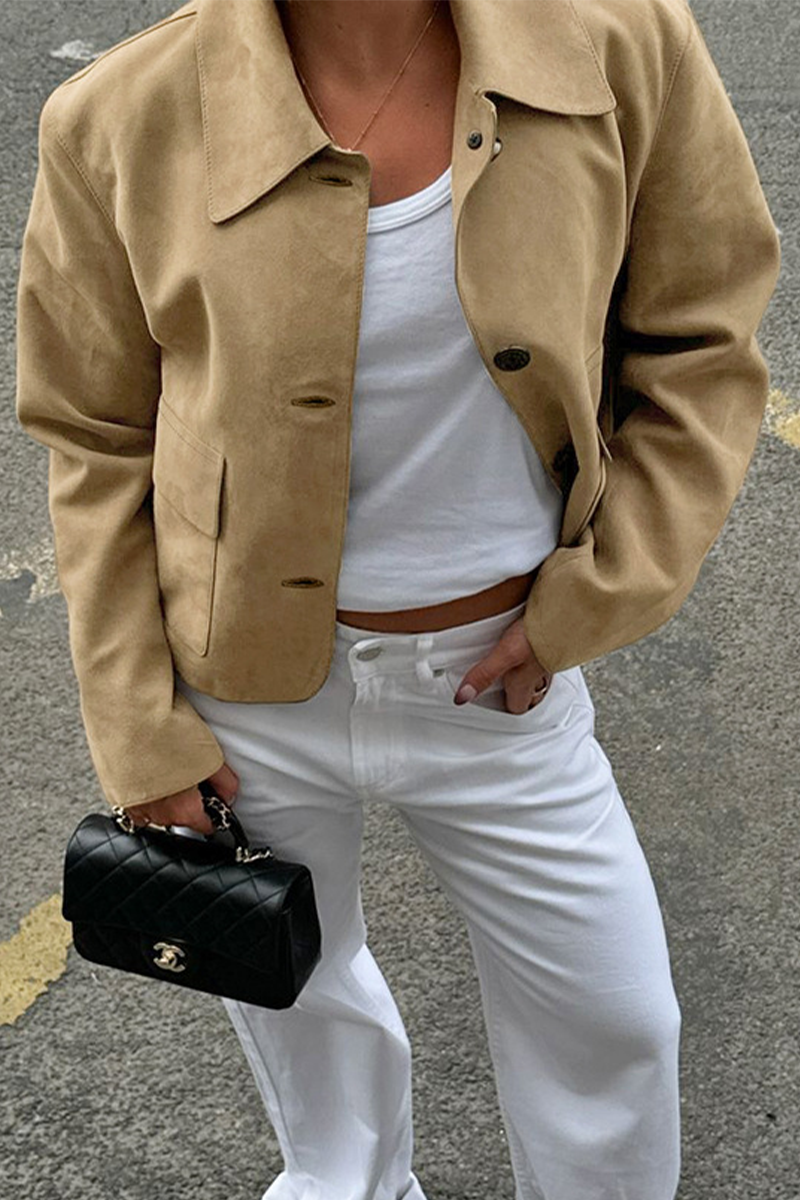 R&B | Freizeitjacke mit Durchgeknöpftem Hemdkragen