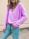 R&B | Lässiger Strickpullover mit V-ausschnitt Weich und Leicht Casual Eleganz