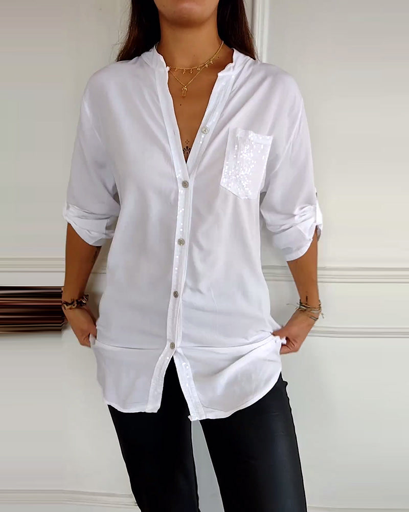 R&B | Stilvolle Bluse mit Glimmer Nicht Spezifiziert Elegant und Strahlend