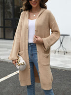 R&B | Lange Strickjacke Knopfverschluss Zeitlos und Bequem