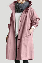 R&B Damen Windbreaker Mantel mit Kapuze