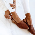 R&B | Elegante Orthopädische Geflochtene Flache Sandalen