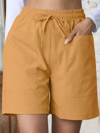 R&B | Große Shorts mit hoher Taille und weitem Bein