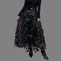 R&B | Stylischer schicker langer Rock mit Polka Dots