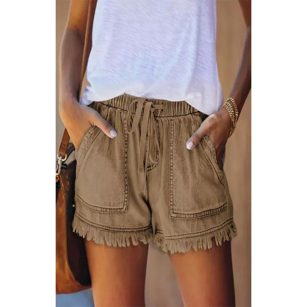 R&B | Denim-Shorts mit hoher Taille