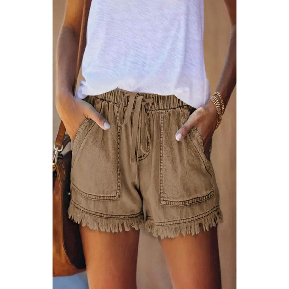 R&B | Denim-Shorts mit hoher Taille
