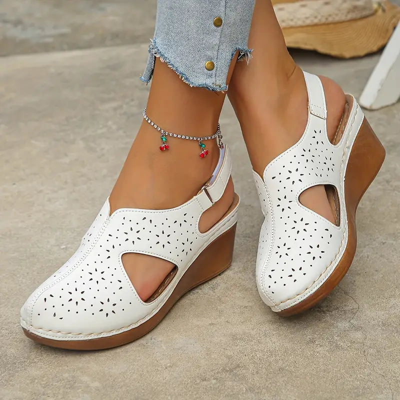 Modische Damen-Sandalen, Keilabsatz & chic R&B R&B