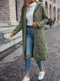 R&B | Langarm Gesteppte Daunenjacke mit Kapuze