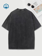 R&B | Baumwoll-T-Shirt mit Rundhalsausschnitt