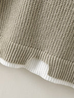 R&B | Überdimensionierter Strickpullover Acryl Lässig und Warm