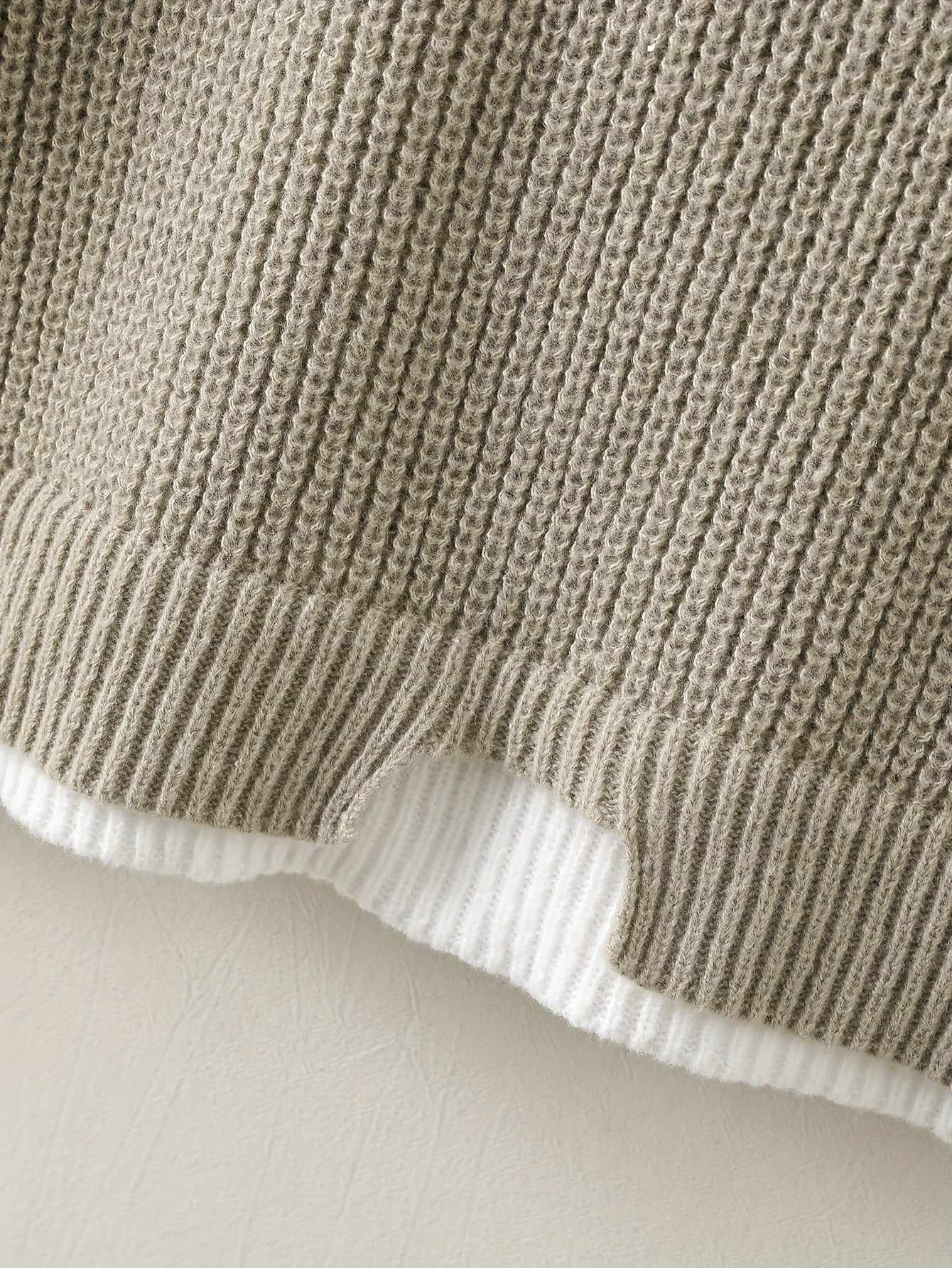 R&B | Überdimensionierter Strickpullover Acryl Lässig und Warm