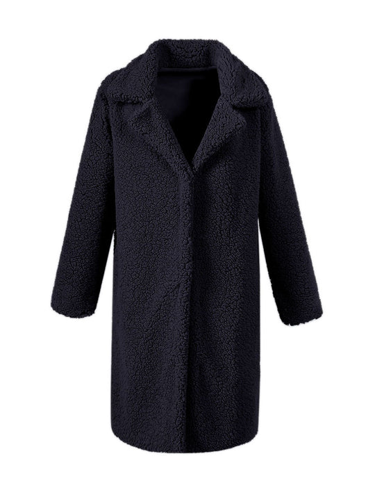 Damen Kuscheliger Teddy-Mantel R&B