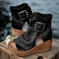 Boho-Keilabsatzsandalen für Damen