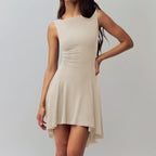 R&B | Ärmelloses Kleid mit Kragen