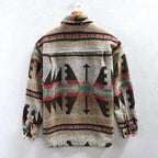 R&B | Südwestlicher Aztec-Druck Shirtjacke