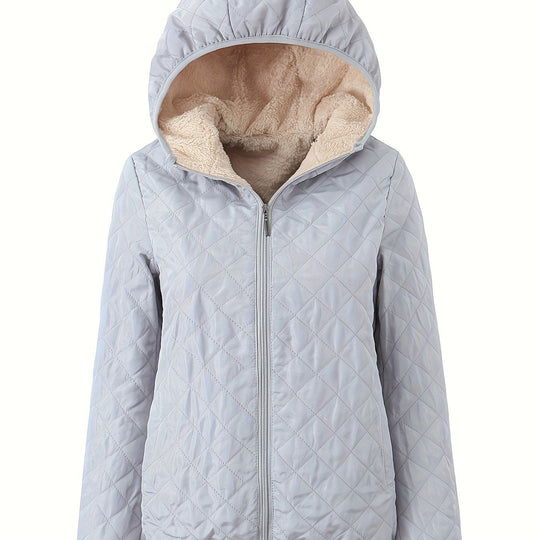 R&B | Steppjacke mit Kapuze und Reißverschluss