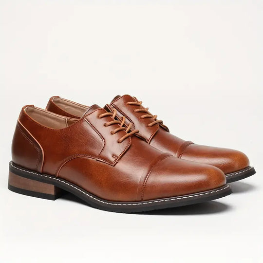 solide vintage-derby-schuhe für herren R&B