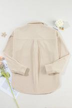 R&B | Hundezahn Muster Hemdjacke Baumwollmischung Trendy und Komfortabel
