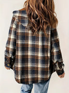 R&B | Winter Karierte Zip Jacke