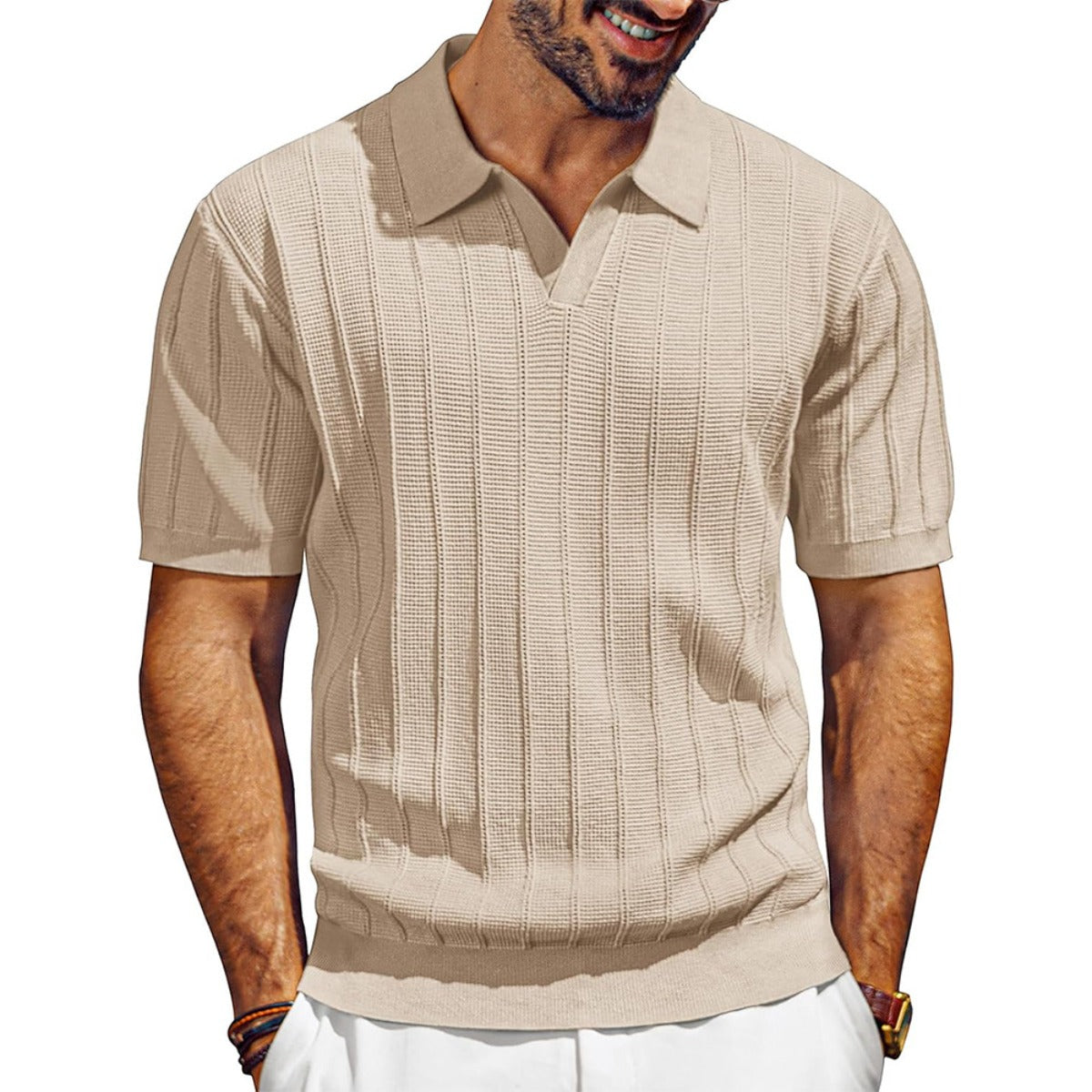 R&B | Mesh-Loch hohler Strickpullover